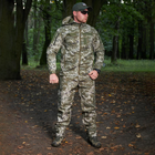 Зимова чоловіча Куртка Combat Softshell на флісі з Капюшоном та Липучками під шеврони піксель розмір 4XL - зображення 2