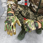 Плотные штурмовые перчатки Mechanix M-Pact с системой защиты Thermal Plastic Rubber мультикам размер XL - изображение 1