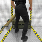 Утепленные мужские Брюки SoftShell с Высоким Поясом / Плотные Брюки на флисе черные размер XL - изображение 2
