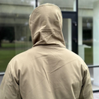 Демисезонная мужская Куртка Softshell на флисе с системой Вентиляции и Липучками под шевроны олива размер M - изображение 4