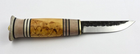 Нож Erapuu Puukko Curly Birch 95, 80CrV2, рукоятка - олений рог и карельская береза (14566) - изображение 2