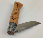 Нож Opinel №8 Engraved Hiking Sandvik 12C27 (002186) - изображение 6