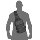 Тактическая универсальная однолямочная сумка Camotec COB Sling Black - изображение 2