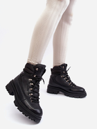 Жіночі зимові черевики низькі Big Star MM274663 39 Чорні (5900714688493) - зображення 4