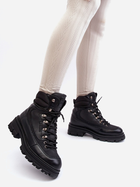 Жіночі зимові черевики низькі Big Star MM274663 41 Чорні (5900714688516) - зображення 4