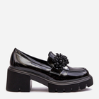 Loafersy damskie na obcasie Renesma 38 Czarne (5905677953718) - obraz 1