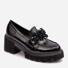 Loafersy damskie na obcasie Renesma 39 Czarne (5905677953725) - obraz 2