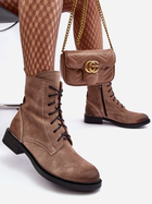 Жіночі зимові черевики високі Lemar Revin 39 Світло-коричневі (5905677952353) - зображення 6