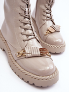 Жіночі зимові черевики високі S.Barski D&A MR870-67 36 Світло-сірі (5905677949513) - зображення 7