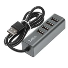 USB HUB Hoco HB1 (4USB 0.8 М) Сірий