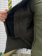Тактичний теплий військовий комплект Badger ( Куртка + Фліска + Штани ), Камуфляж: Олива, Розмір: L - зображення 5