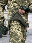 Тактичний теплий військовий комплект Squad ( Куртка + Штани ), Камуфляж: Піксель ЗСУ, Розмір: XXXL - зображення 7