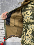 Тактичний теплий військовий комплект Shark ( Куртка + Фліска + Штани ), Камуфляж: Піксель, Розмір: XXL - зображення 6
