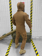 Тактичний теплий військовий комплект Leader ( Куртка + Штани ), Камуфляж: Койот, Розмір: XXL - зображення 2