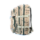 Рюкзак тактичний, 28 л, два відділення, додаткові кишені, розмір: 50*28*20 см, світлий камуфляж - изображение 7