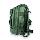 Рюкзак тактичний, штурмовий 18 л, 2 відділення, 2 фронтальні кишені, розмір 45*23*18 см, хакі - изображение 7