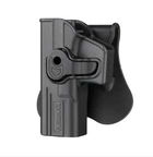 Кобура пластикова Amomax для пістолета Glock 19 Під ліву руку чорна - изображение 1