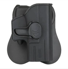 Кобура пластикова Amomax для пістолета Glock 19 чорна - изображение 1