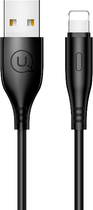 Kabel Usams U18 US-SJ266 USB - Lighting 1 m czarny (6958444962009) - obraz 1