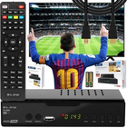 Tuner cyfrowy dekoder telewizji naziemnej Cabletech DVB-T2 HEVC H.265 URZ0336B (5901890068154) - obraz 4