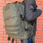 Тактический рюкзак Tactic Оксфорд MOLLE 40л водонепроницаемый 50x36x22см для военных, охоты - изображение 4