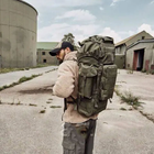 Тактический рюкзак Tactic Оксфорд MOLLE 70л большой армейский баул водонепроницаемый 50x39x25 см для военных, охоты - изображение 5
