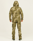 Костюм камуфляжный утепленный на флисе, куртка с капюшоном, ткань софтшелл пиксель, 52 - изображение 4