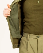 Костюм камуфляжний утеплений на флісі, куртка з капюшоном, тканина софтшелл, колір олива, 56 - зображення 8