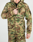 Костюм камуфляжний утеплений на флісі, куртка з капюшоном, тканина софтшелл Мультикам 56 - зображення 5