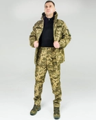 Костюм камуфляжный Горка пиксель утепленный на флисе, куртка с капюшоном, ткань грета, 46 - изображение 8