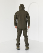 Костюм камуфляжний утеплений на флісі, куртка з капюшоном, тканина софтшелл, колір олива, 48 - зображення 11