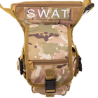 Сумка тактична багатоцільова на стегно Zelart Tactical Heroe 5717 об'єм 3 літри Camouflage Multicam - зображення 5