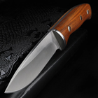 Нож охотничий 611 USA толстый клинок, удобная рукоять, качественная сталь - изображение 3