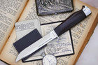 Нож Охотничий в Кожаном чехле с Удлиненным лезвием и Гардой GW 024 ACWP-L - изображение 2