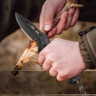 Нож Складной Карманный с огнивом и свистком Полуавтоматический FLINT - изображение 4