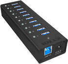 Hub USB Icy Box 10-port, USB 3.0 (IB-AC6110)