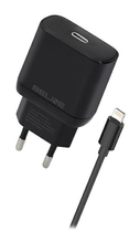 Ładowarka sieciowa Beline 30 W 1 x USB Type-C + kabel lightning PD 3.0 GaN Czarna (5905359813446) - obraz 1