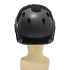 Спортивний захисний шолом Fast для страйкболу та тренувань у стилі SWAT з отворами Чорний (1011-336-02) - зображення 4