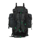 Туристический армейский супер-крепкий рюкзак 5.15.b 75 литров Черный - изображение 4