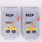 Набір шкарпеток дитячий YOCLUB 3Pack Baby Boy's Socks SKA-0110C-AA30-001 0-3 3 пари Multicolour (5904921626293) - зображення 3