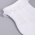 Набір шкарпеток дитячий YOCLUB 3Pack Girl's Socks With Frill SKL-0008G-0100 20-22 3 пари White (5904921620741) - зображення 3