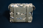 Подсумок закрытый под короб с патронами Minimi/M249/M60 на 200 штук кордура пиксель 2001 - изображение 3
