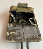Підсумок для рації відкритий із гумкою на фастекс M-KET ПР1-М Піксель військовий штурмовий тримач на пояс розвантажувальну систему РПС на MOLLE - зображення 6