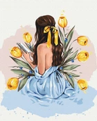 Картина по номерам История тюльпанов (BS53574) Brushme 40x50 см