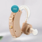 Слуховий апарат TJZJY завушний, підсилювач слуху з регулятором гучності, Бежевий - зображення 4
