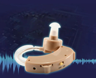 Слуховий апарат TJZJY завушний, підсилювач слуху з регулятором гучності, Бежевий - зображення 6