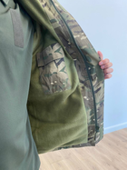 Зимняя тактическая куртка на флисе, цвет Мультикам, размер XXXXL - изображение 15