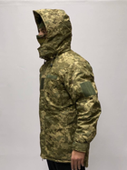 Військовий бушлат на флісі, водонепроникний, колір Піксель, розмір XXXXXL - зображення 7