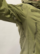 Армейская куртка SoftShell водонепроницаемая, теплая, цвет олива, XXL - изображение 8