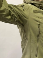 Армейская куртка SoftShell водонепроницаемая, теплая, цвет олива, XL - изображение 8